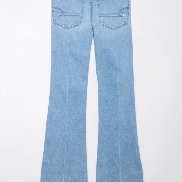 American Eagle Outfitters Light Blue Flare Jeans - Picture 4 of 7